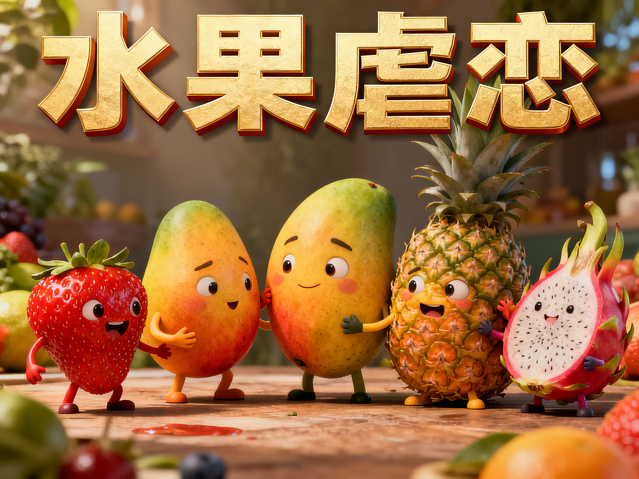 水果虐恋AIGC（图ZMzk2NjY1Njky） - 短片 - 站酷设计师摇摆疯原创素材 - 站酷ZCOOL