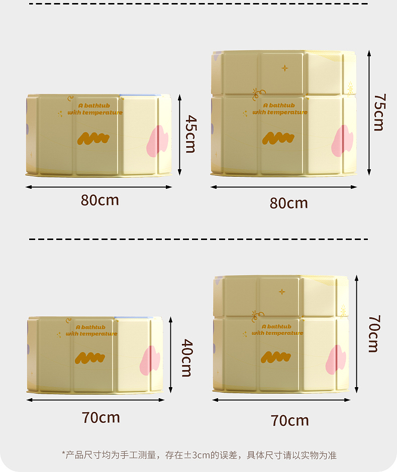 内折深浅浴桶丨详情案例（图ZMzk2NjY1ODI4） - 生活用品 - 站酷设计师杰视觉分享原创素材 - 站酷ZCOOL