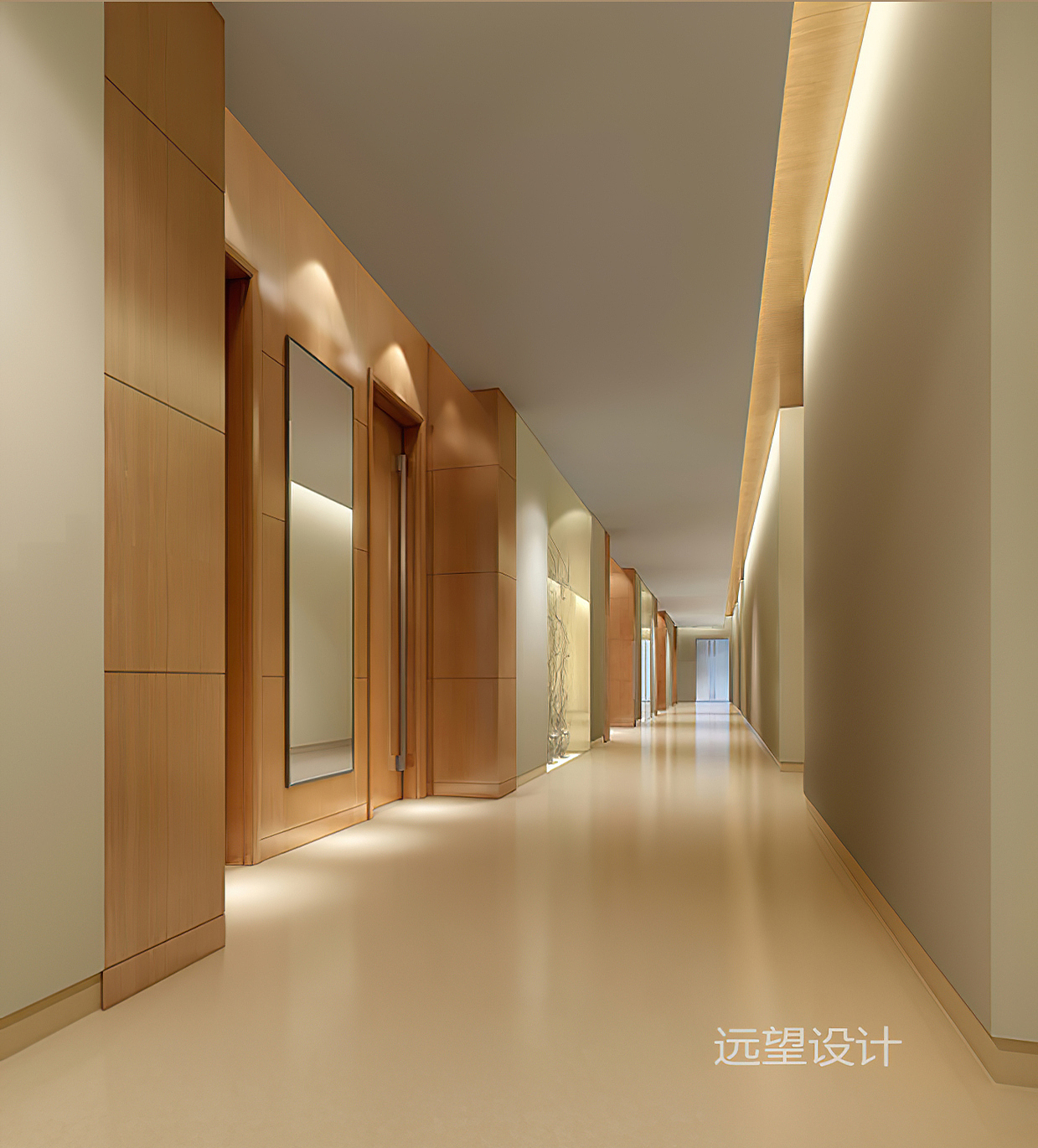办公室走廊效果图