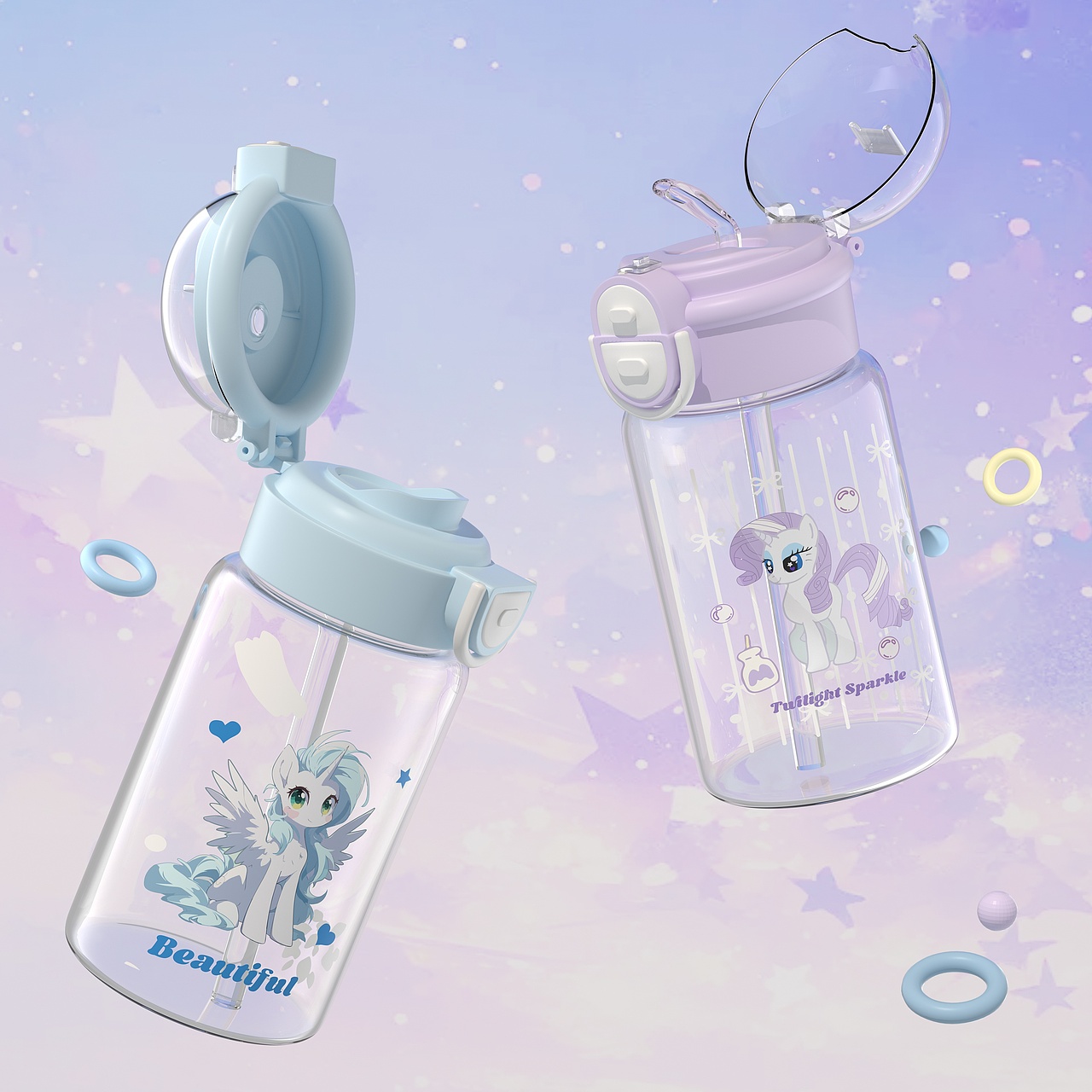 水杯详情图渲染