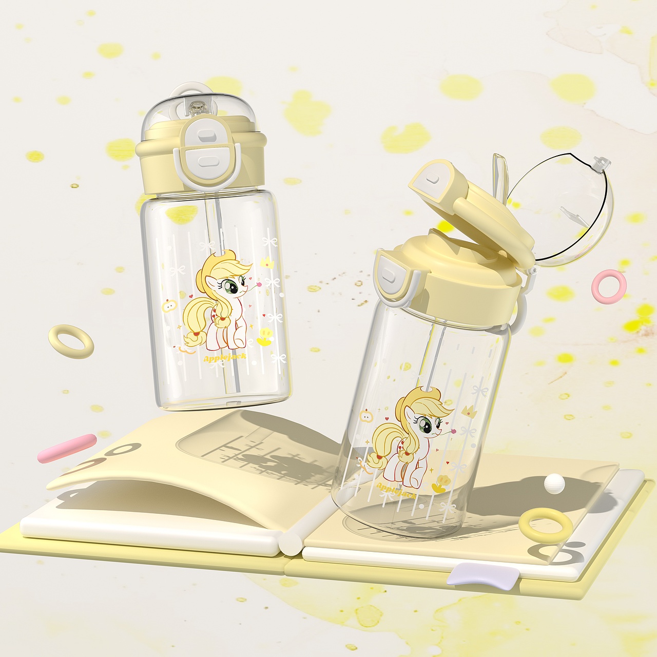 水杯详情图渲染