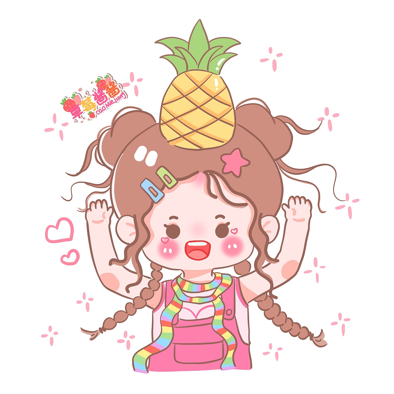 原创风格软萌豆豆眼小头像
