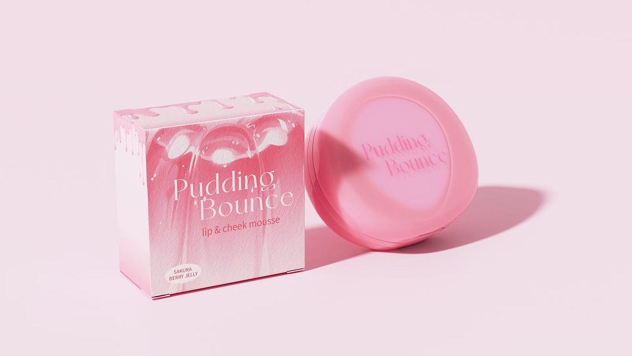 双开门唇颊霜包装设计