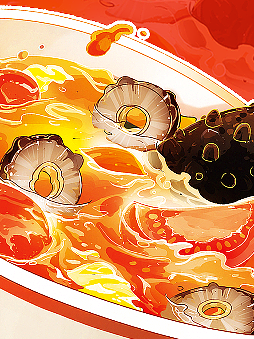 汤类美食商业插画（图ZMzk2NjkyODc2） - 商业插画 - 站酷设计师浪成仙原创素材 - 站酷ZCOOL
