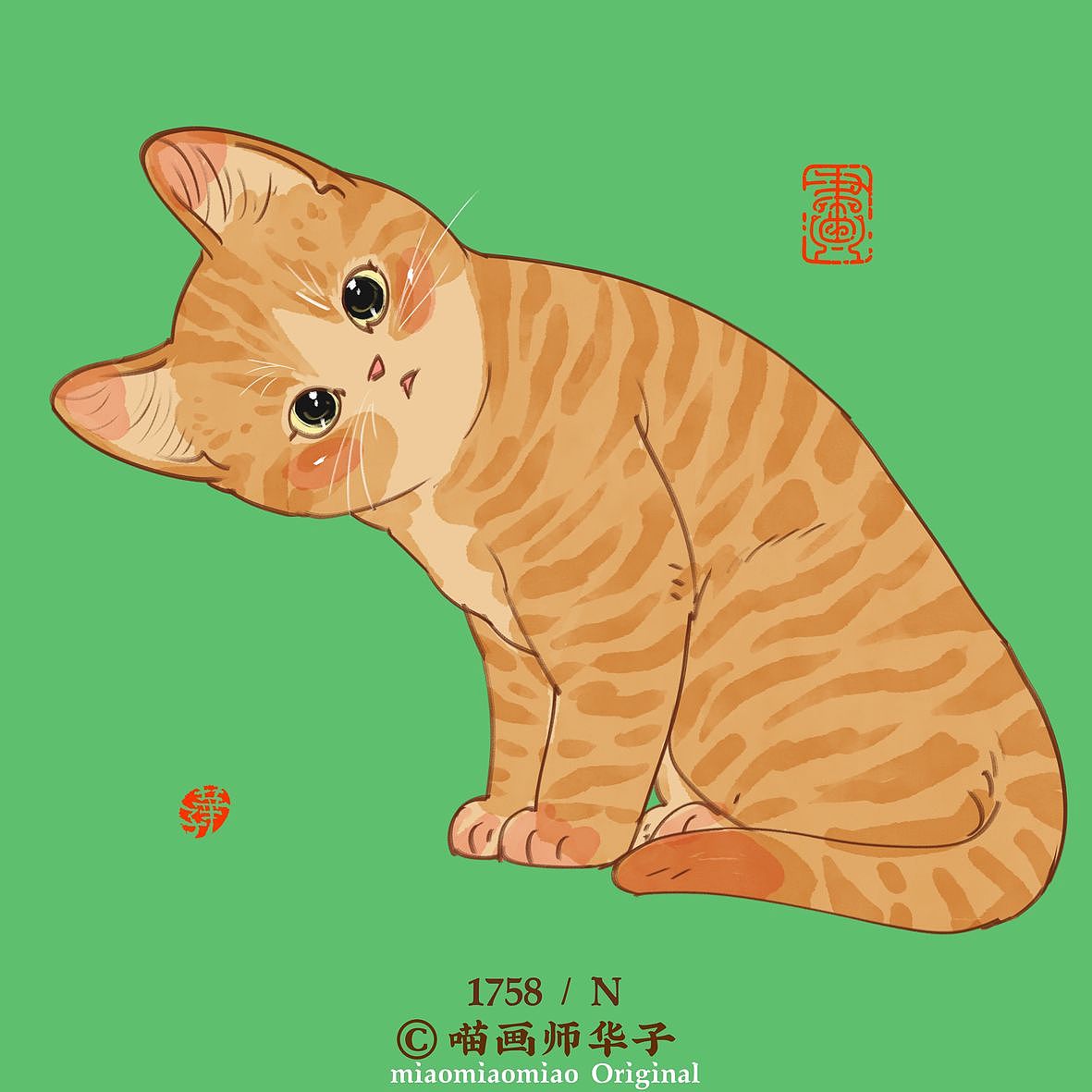 画猫的1800天记录!古灵精怪的猫咪（图ZMzk2Njk2OTI4） - 艺术插画 - 站酷设计师喵画师华子原创素材 - 站酷ZCOOL