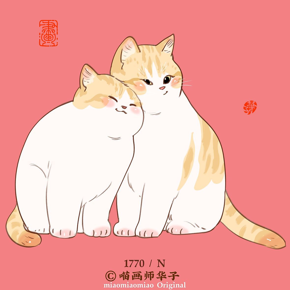 画猫的1800天记录!古灵精怪的猫咪（图ZMzk2Njk2OTc2） - 艺术插画 - 站酷设计师喵画师华子原创素材 - 站酷ZCOOL