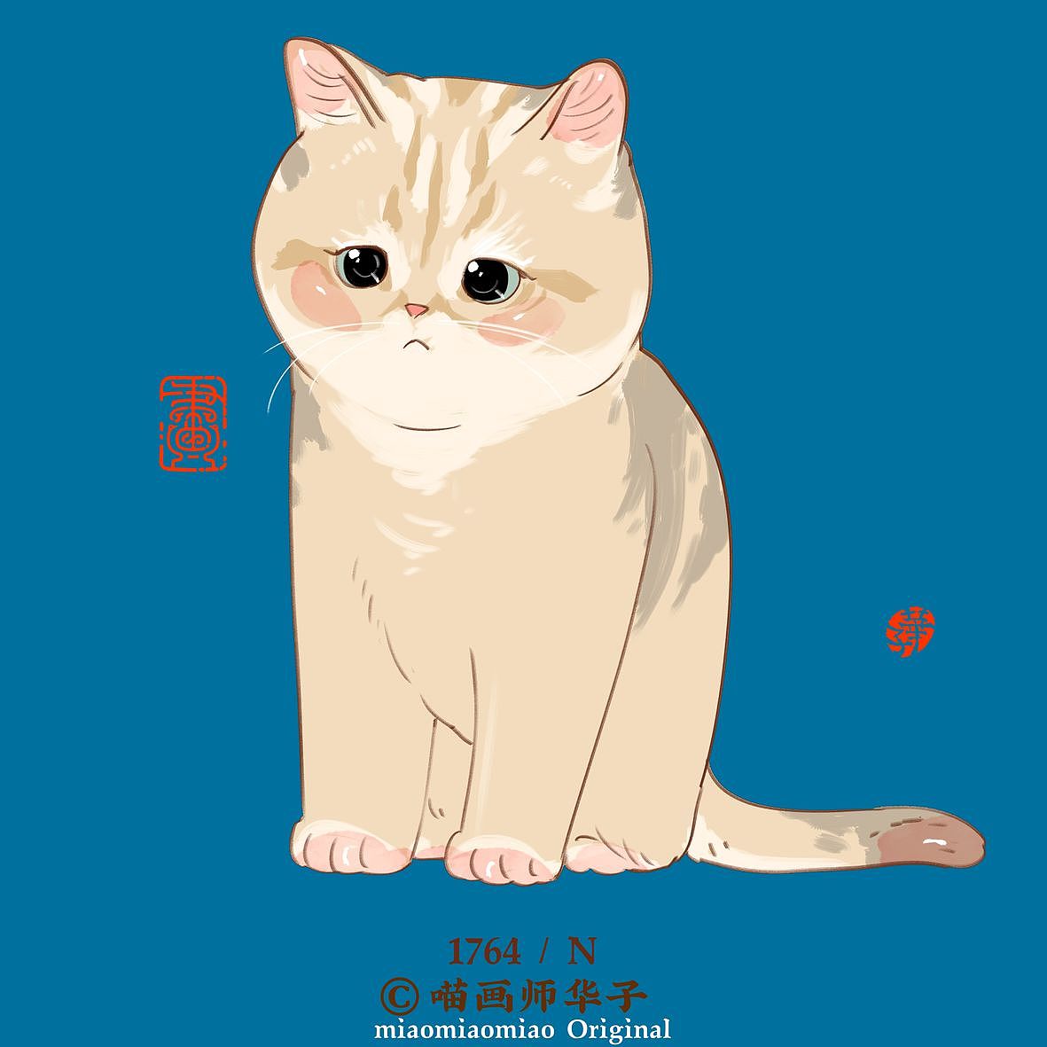 画猫的1800天记录!古灵精怪的猫咪（图ZMzk2Njk2OTUy） - 艺术插画 - 站酷设计师喵画师华子原创素材 - 站酷ZCOOL