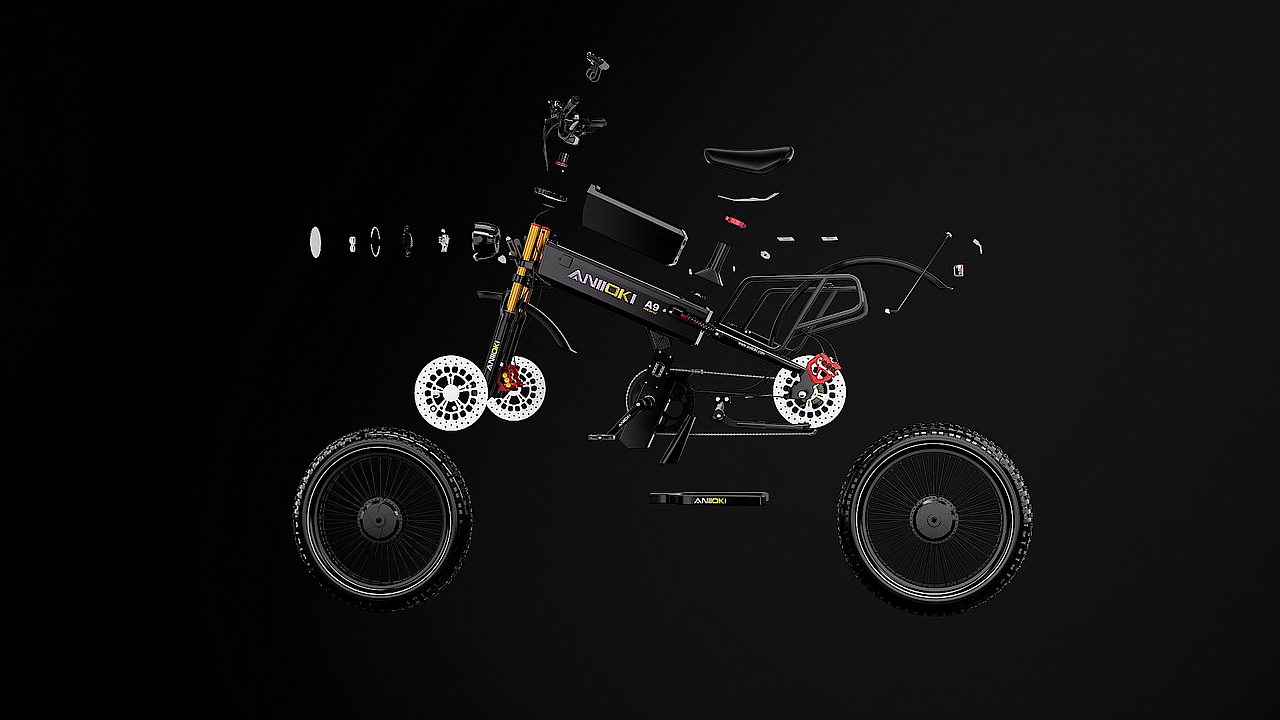 ANIIOKI 电动越野自行车 3D