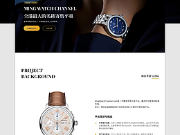 二手奢侈手表平台网页设计