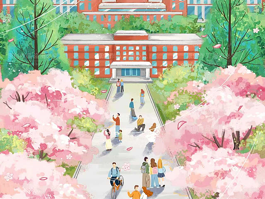合肥的12个月，合肥地标风景插画~持续更新