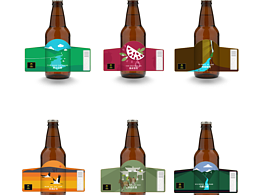 啤酒包装插画