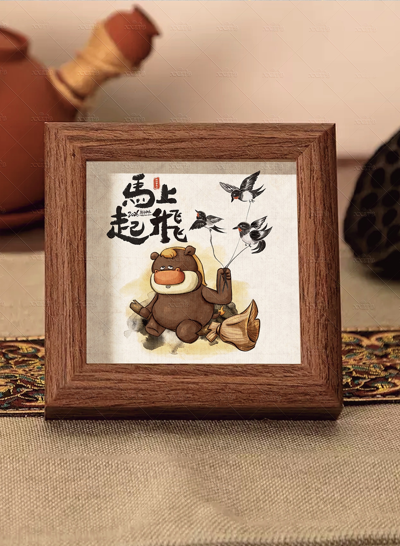 马年创意插画（图ZMzk2NzA5NTIw） - 商业插画 - 站酷设计师小小小李太白原创素材 - 站酷ZCOOL