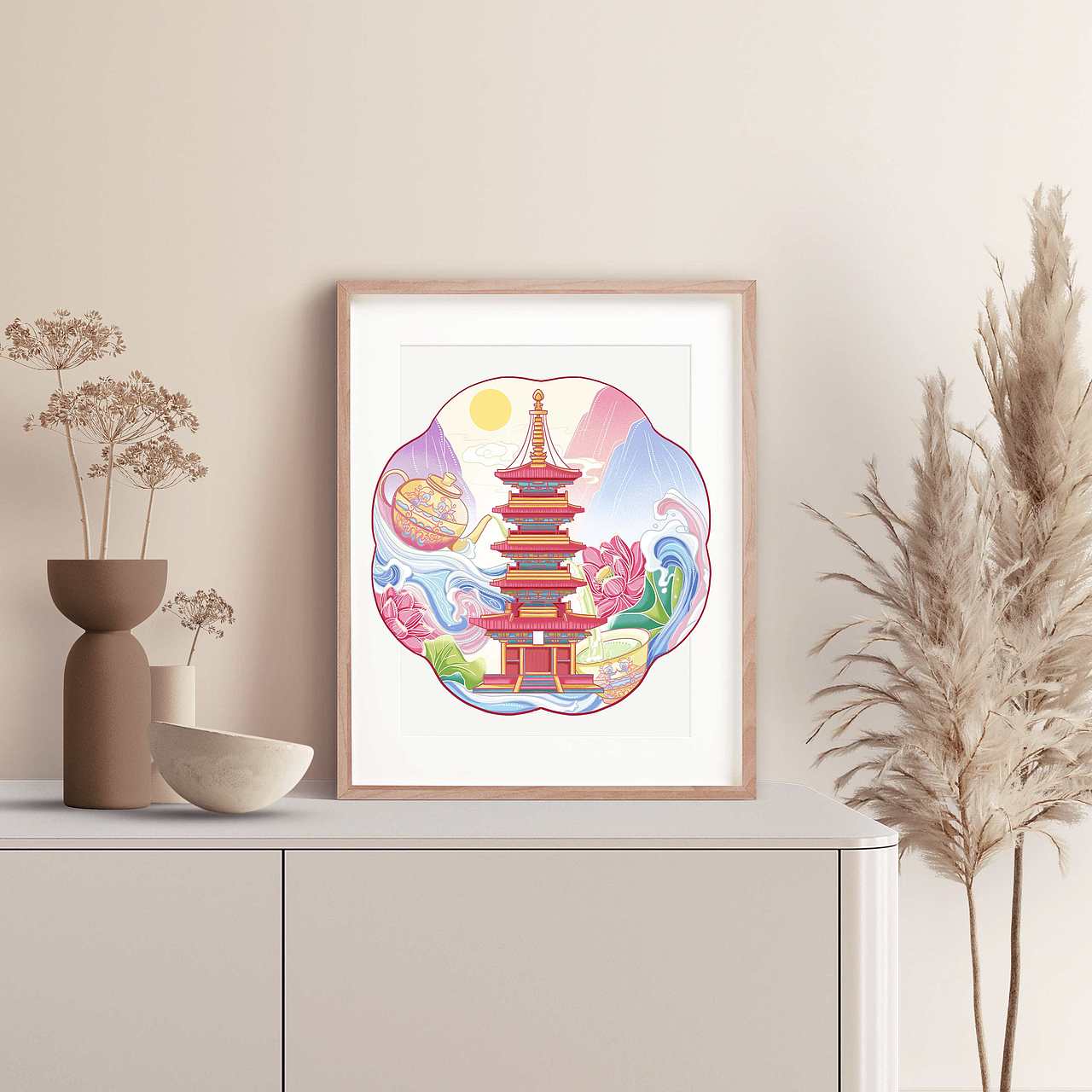 苏州寒山寺——包装及插画设计