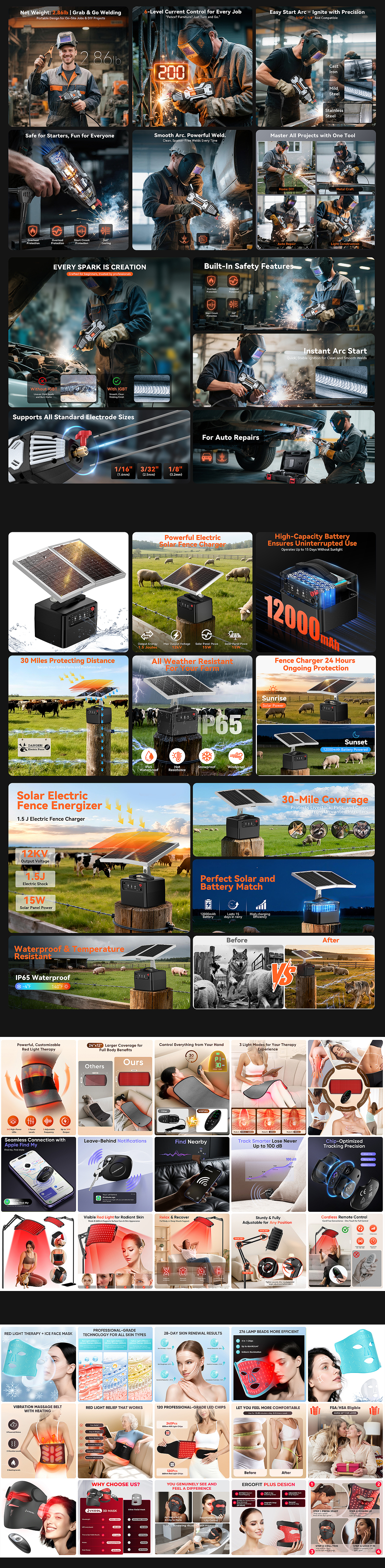 2025亚马逊作品 电动工具 红光类目 理疗类 蓝牙追踪器