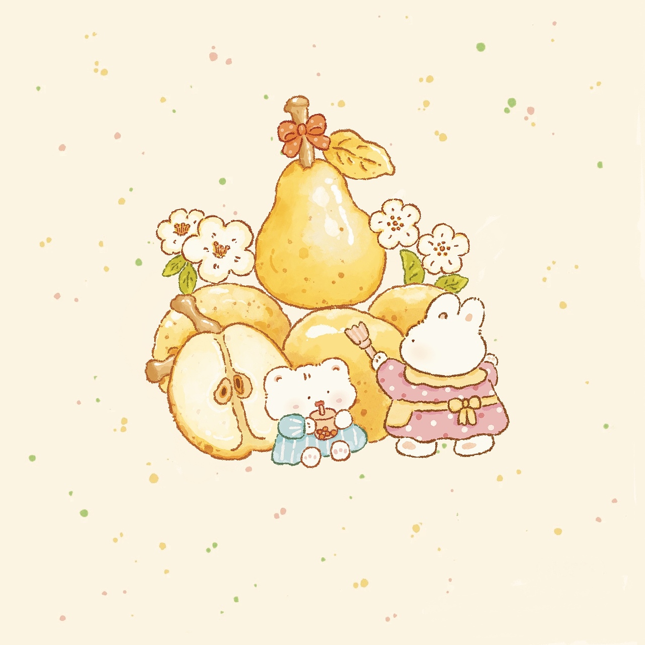 水果兔插画合集（图ZMzk2NzMwNzE2） - 商业插画 - 站酷设计师插画师_里梨原创素材 - 站酷ZCOOL