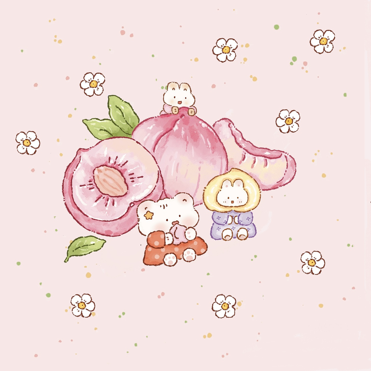 水果兔插画合集