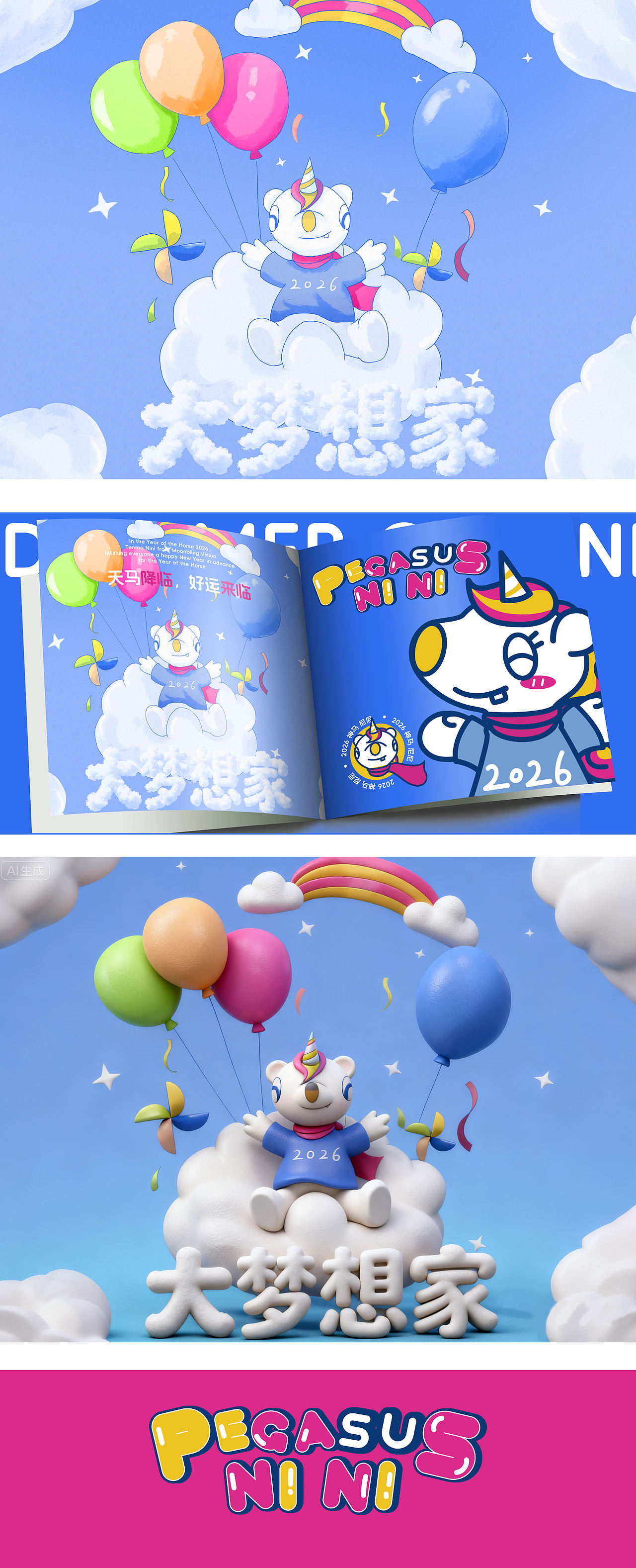 马年吉祥物尼尼(图ZMzk2NzMxOTM2) - IP形象 - 站酷设计师Moonbling原创素材 - 站酷ZCOOL