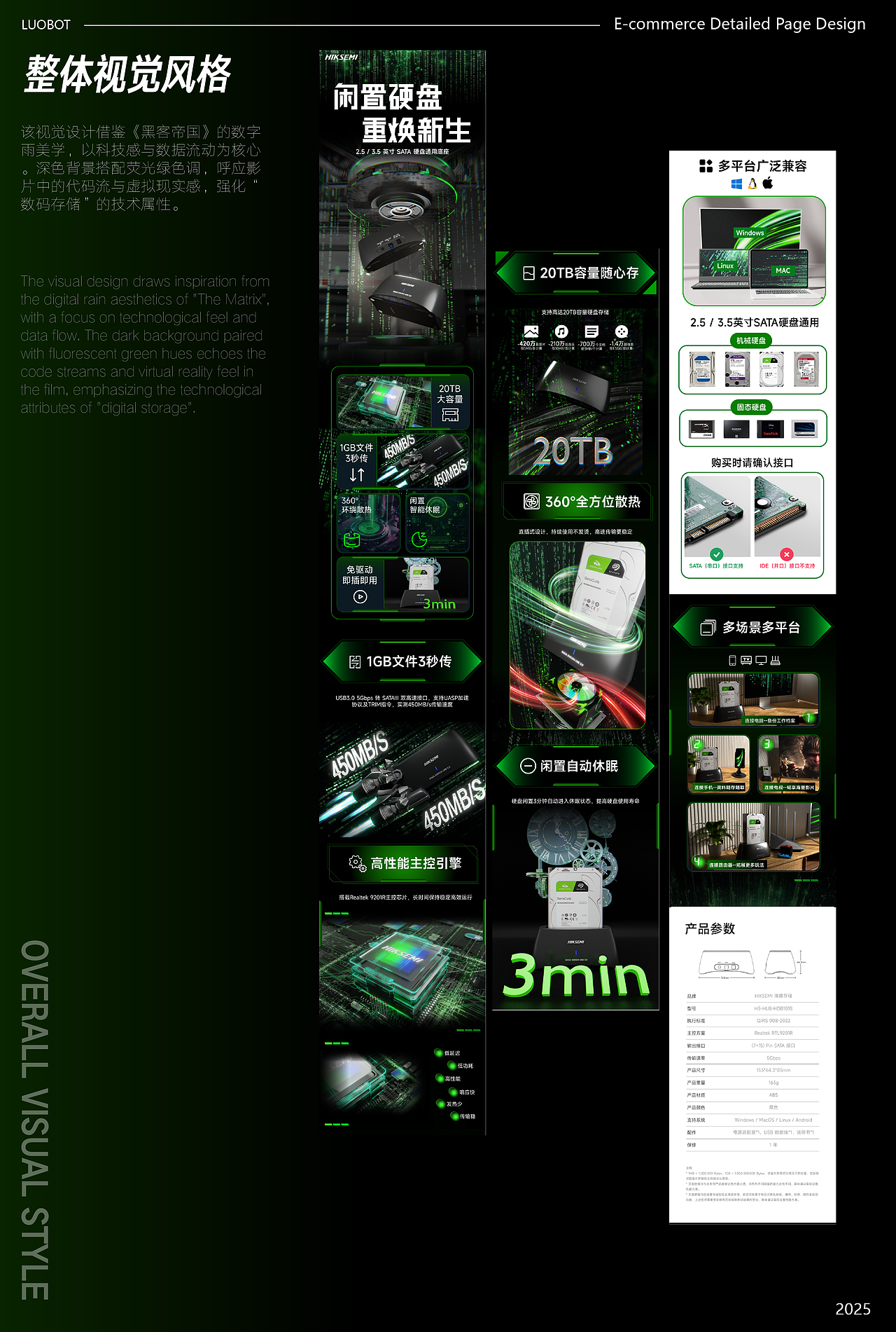 电商详细页 | 海康存储产品HIKSEMI | 视觉设计*4