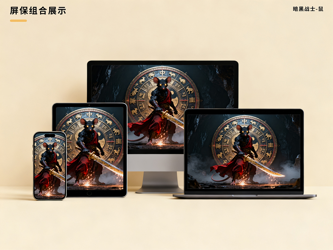 🔥暗黑十二生肖战士降临！红袍金剑，这屏保绝了✨（图ZMzk2NzM0ODcy） - 概念设定 - 站酷设计师闲言话事原创素材 - 站酷ZCOOL