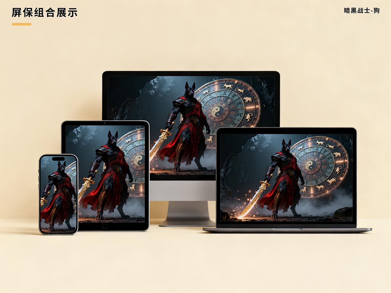 🔥暗黑十二生肖战士降临！红袍金剑，这屏保绝了✨（图ZMzk2NzM0OTEy） - 概念设定 - 站酷设计师闲言话事原创素材 - 站酷ZCOOL