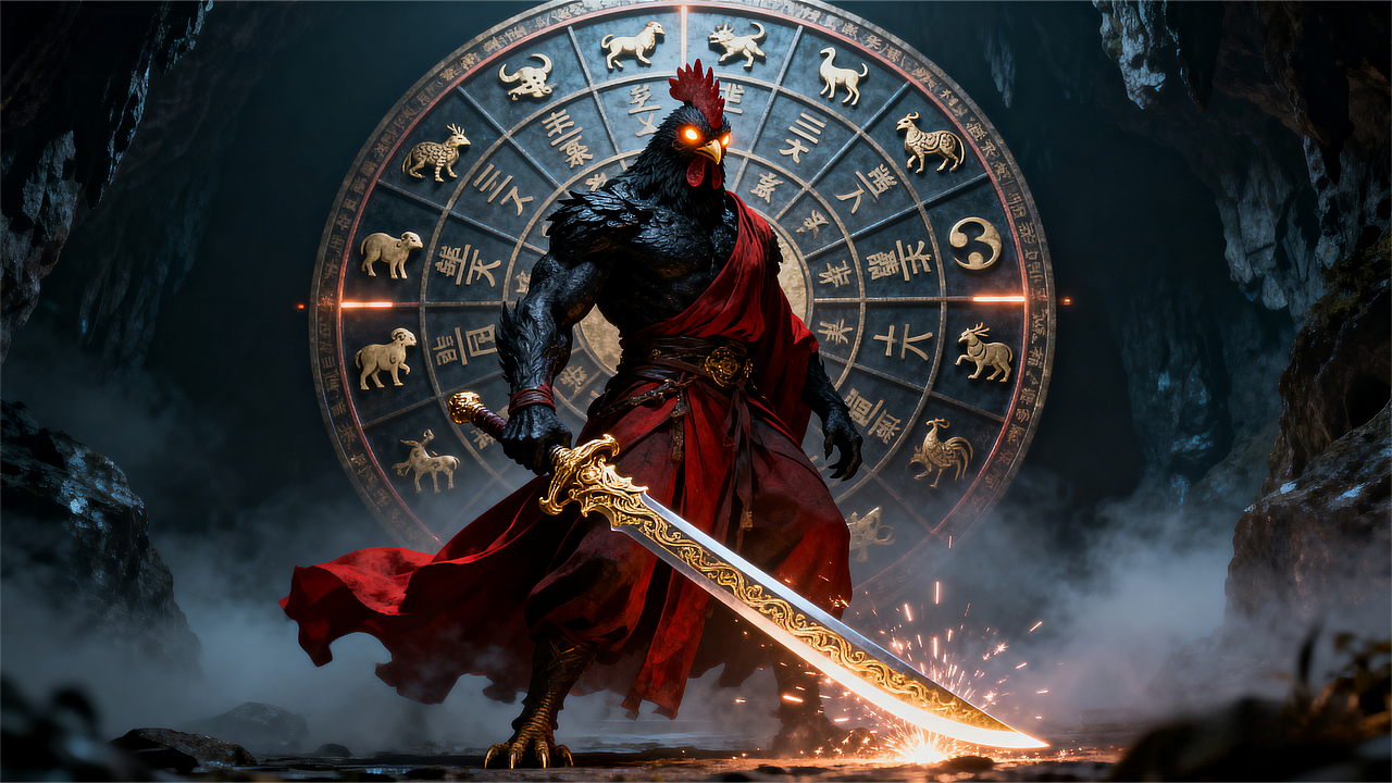 🔥暗黑十二生肖战士降临！红袍金剑，这屏保绝了✨（图ZMzk2NzM1MTgw） - 概念设定 - 站酷设计师闲言话事原创素材 - 站酷ZCOOL