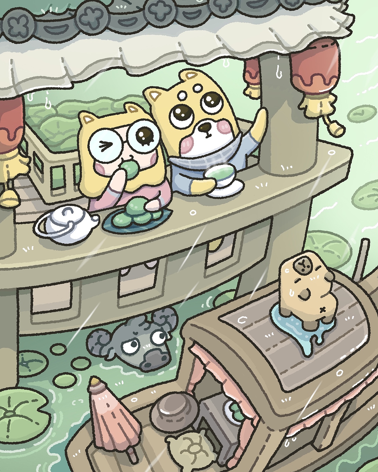 汪汪帅日常|我学会了大透视和小动画（图ZMzk2NzM3MzYw） - IP形象 - 站酷设计师汪汪帅原创素材 - 站酷ZCOOL