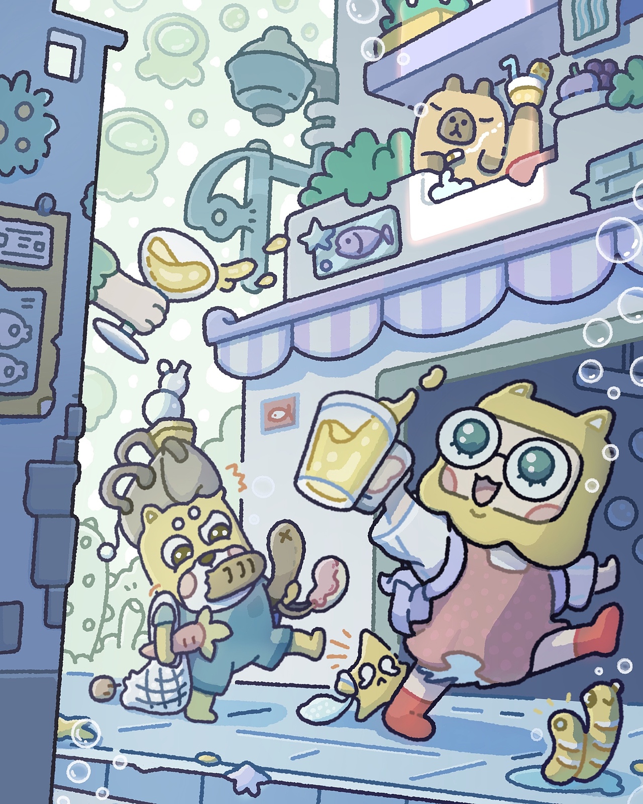 汪汪帅日常|我学会了大透视和小动画（图ZMzk2NzM3MzU2） - IP形象 - 站酷设计师汪汪帅原创素材 - 站酷ZCOOL