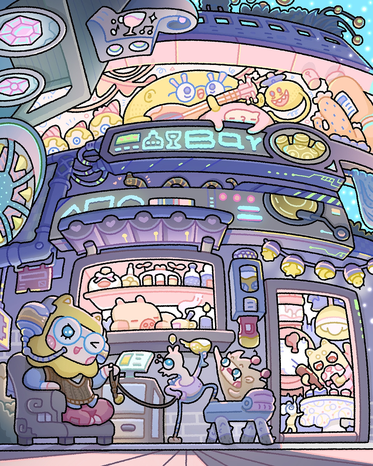 汪汪帅日常|我学会了大透视和小动画（图ZMzk2NzM3MzIw） - IP形象 - 站酷设计师汪汪帅原创素材 - 站酷ZCOOL