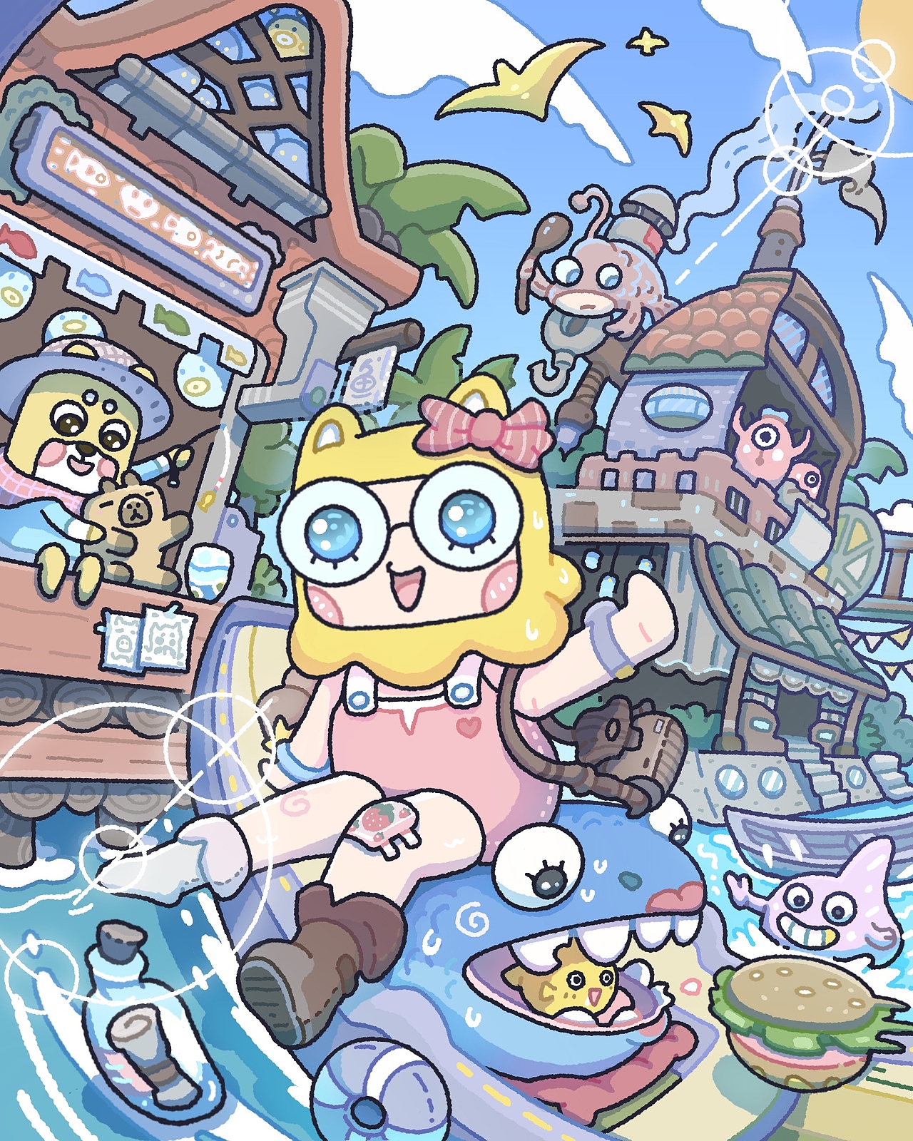 汪汪帅日常|我学会了大透视和小动画（图ZMzk2NzM3MzQ0） - IP形象 - 站酷设计师汪汪帅原创素材 - 站酷ZCOOL