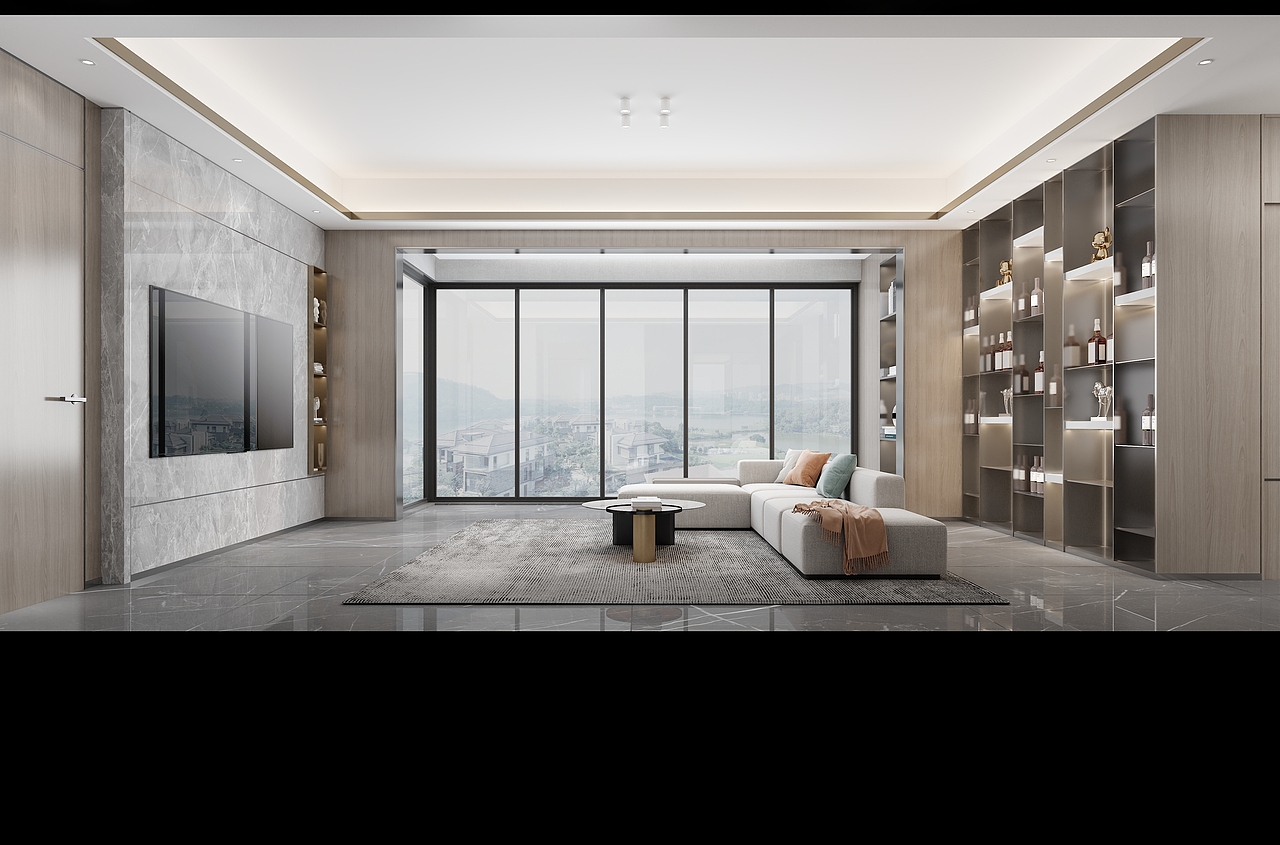 客厅场景渲染图片(3dmax)