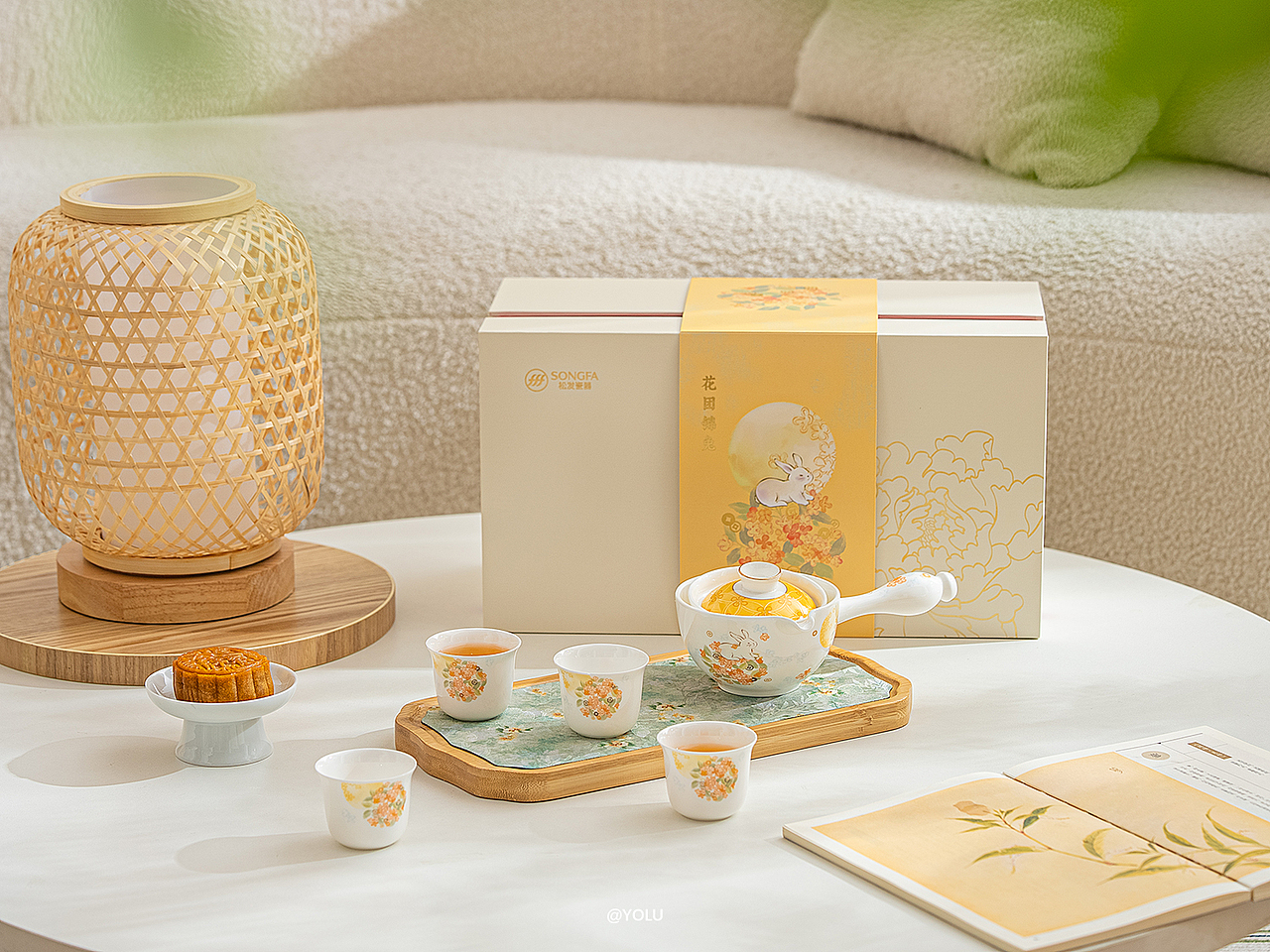 松发陶瓷茶具X保温杯拍摄