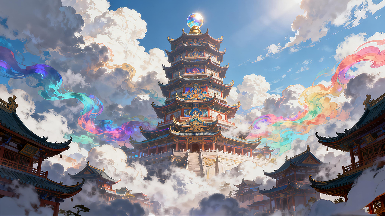 国风建筑壁纸（图ZMzk2NzQ5NDg4） - 创作习作 - 站酷设计师Z310812471原创素材 - 站酷ZCOOL