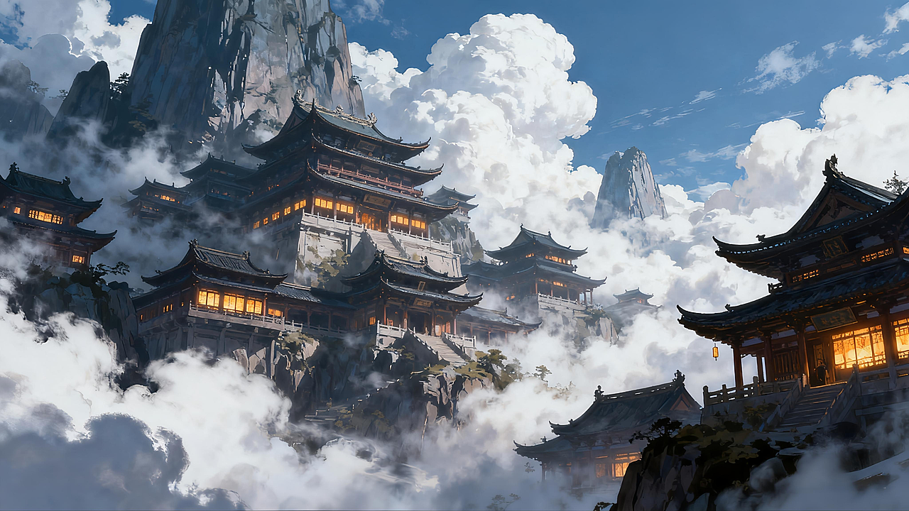 国风建筑壁纸（图ZMzk2NzQ5NDc2） - 创作习作 - 站酷设计师Z310812471原创素材 - 站酷ZCOOL