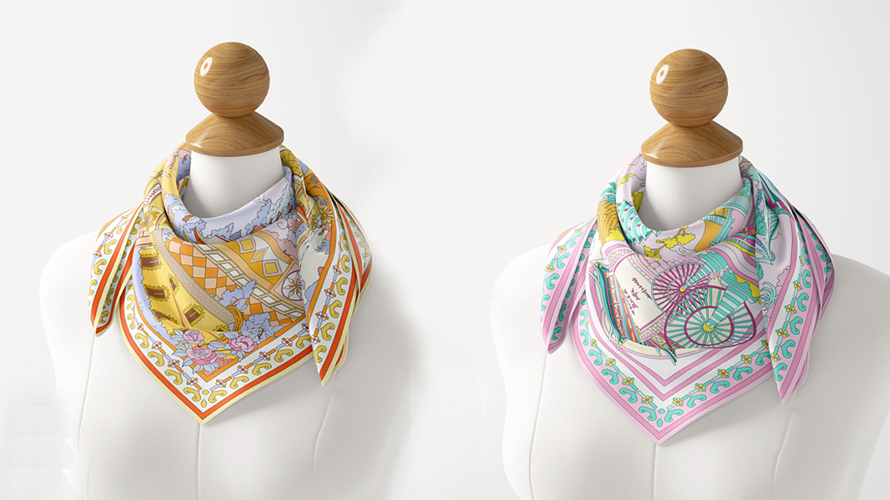 【云南 ·印象】丝巾插画设计