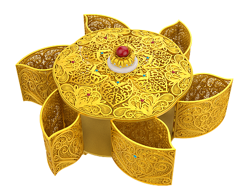 宝盒绽放（贵金属藏品）
