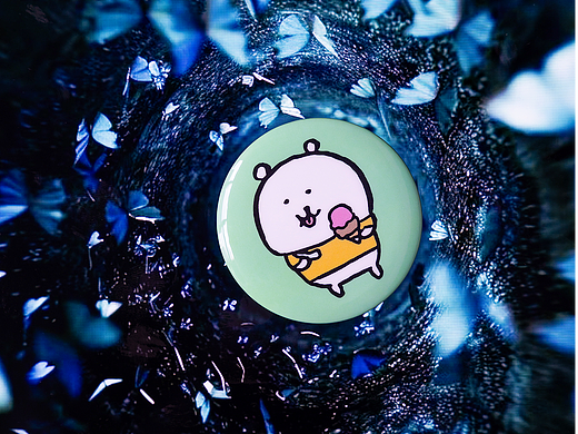 可爱圆形徽章趣味摄影梦幻吧唧