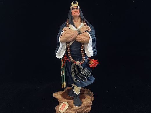 康健面塑作品《天伤星·武松》