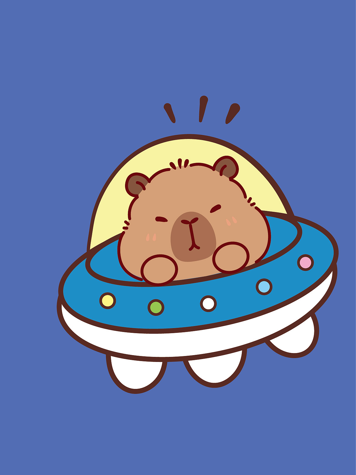 卡皮巴拉水豚萌萌IP卡通航空航天宇航员星空星球插画（图ZMzk2Nzg5NTEy） - 商业插画 - 站酷设计师卡皮巴拉水豚萌萌原创素材 - 站酷ZCOOL