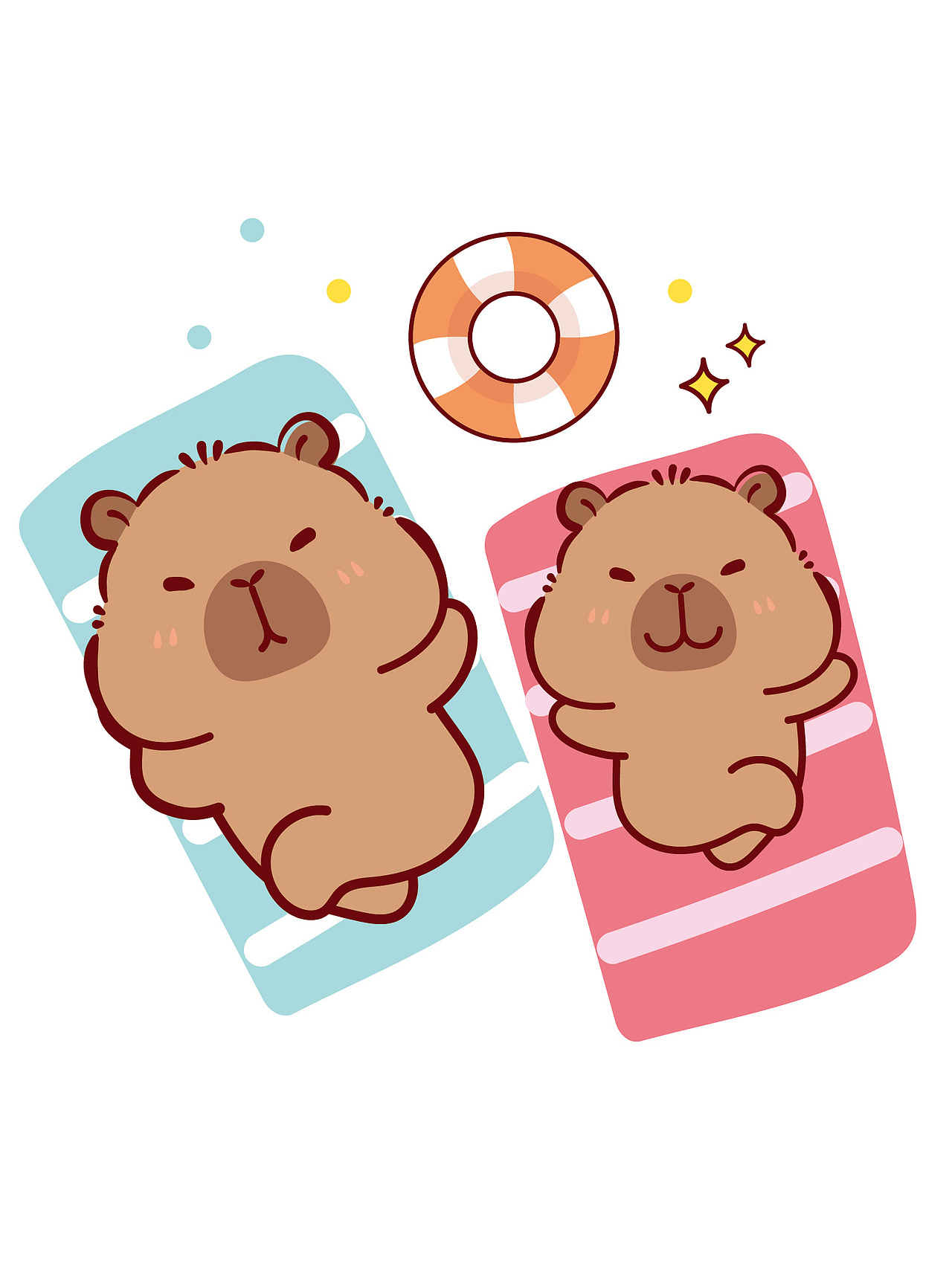 原创｜卡皮巴拉水豚萌萌IP卡通设计夏日沙滩太阳神墨镜（图ZMzk2NzkzNTM2） - 商业插画 - 站酷设计师卡皮巴拉水豚萌萌原创素材 - 站酷ZCOOL