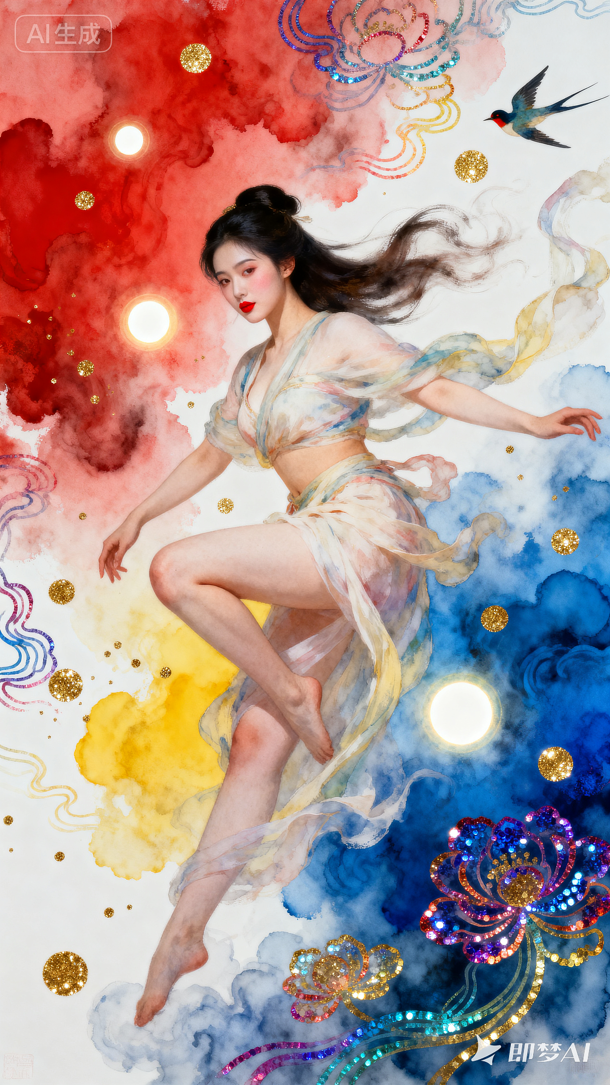 月神（圖ZMzk2Nzk3NDY0） - AI作品 - 站酷設(shè)計(jì)師iorl原創(chuàng)素材 - 站酷ZCOOL