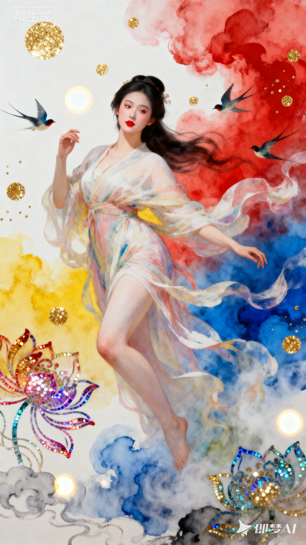 月神（圖ZMzk2Nzk3NDg0） - AI作品 - 站酷設(shè)計(jì)師iorl原創(chuàng)素材 - 站酷ZCOOL