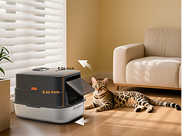 AI加渲染的除臭猫砂盆