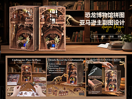 恐龙博物馆玩具亚马逊美国站主图A+设计