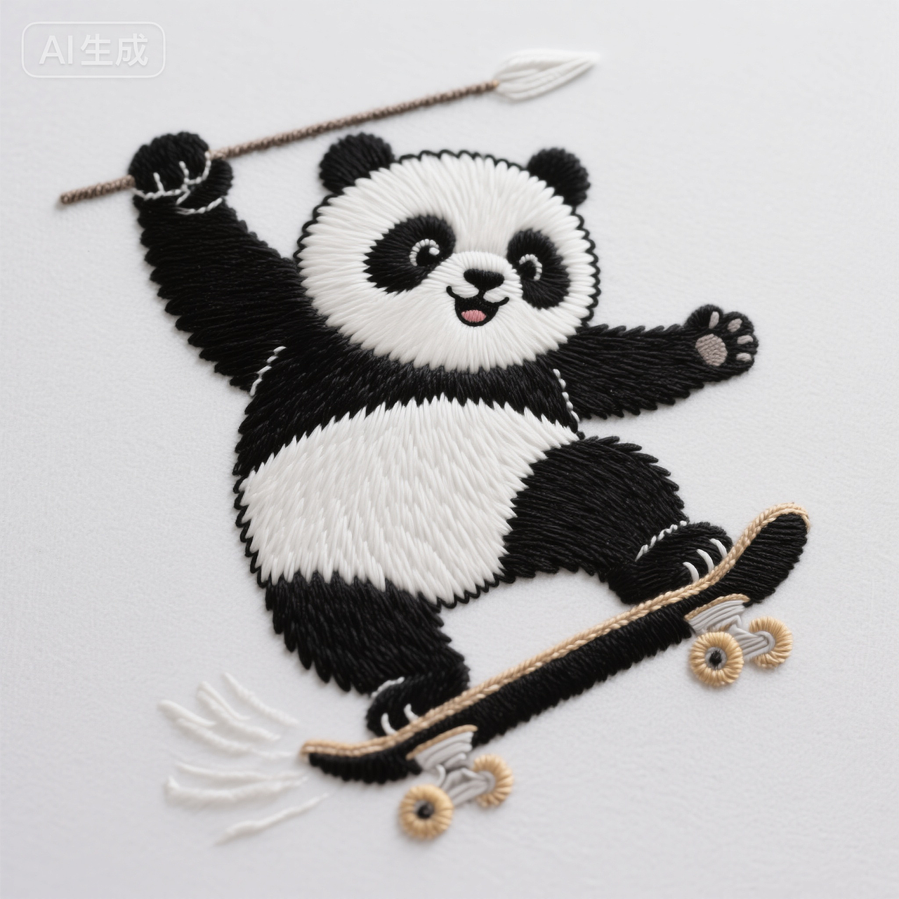 小刺绣百变熊猫