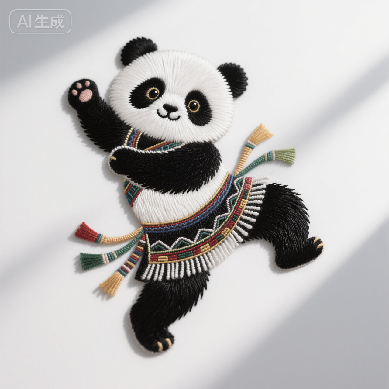 小刺绣百变熊猫