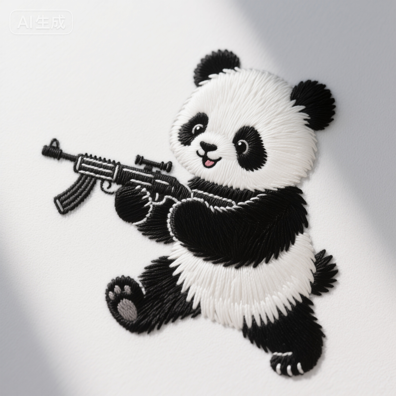 小刺绣百变熊猫