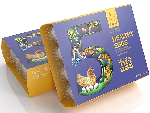 五谷鸡蛋包装设计