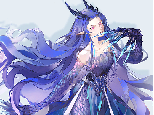 《哪吒2:魔童闹海》敖闰-同人插画创作