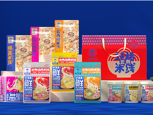 馋味叔叔x红猫 | 云南米线包装设计系列