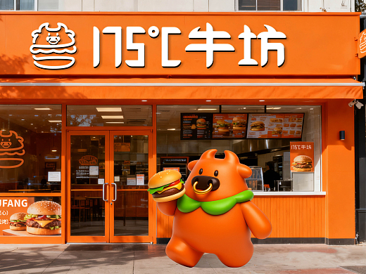 175˚C牛坊｜汉堡品牌设觉设计